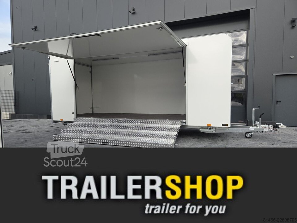 Verkaufsanhänger trailershop Event Messe Verkauf Infostand verfügbar neu