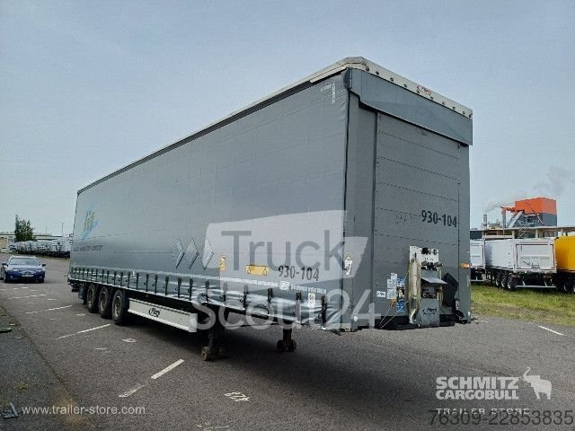 Auflieger mit Pritsche & Plane Fliegl Curtainsider Mega Getränke gebraucht
