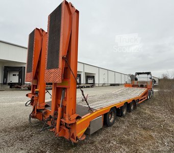 Tieflader-Sattelauflieger Meusburger MTS 3 - 45 T - 1. Hand gebraucht