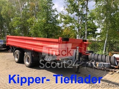 Dreiseitenkipper Anhänger Möslein TTD 19 Schwebheim  19 t Tandemkipper- Tieflader, Breitbereifung gebraucht