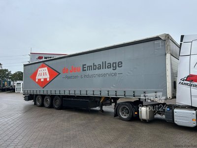 Auflieger mit Pritsche & Plane SCHMITZ CARGOBULL SCS 24/L-13 Schiebeplanen Auflieger gebraucht