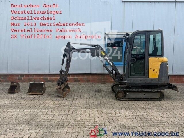 Minibagger Volvo Volvo EC20D Minibagger + Schaufel NUR 3.613 BH gebraucht