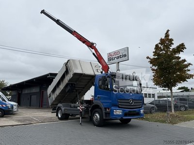 Kipper LKW MERCEDES-BENZ Atego 1524 Kadaver FASSI Kran Kipphydr. Klima gebraucht