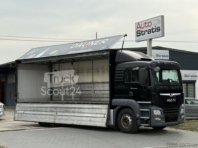 LKW mit Getränkeaufbau MAN TGS 26.460 BÖSE Lenk/Lift Retarder ACC LBW Navi gebraucht