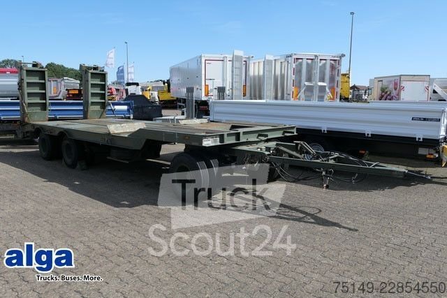 Tieflader Anhänger KÄSSBOHRER BWB 2300216, 3-Achser, Rampen, Blatt, Trommel gebraucht