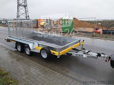 Baumaschinenanhänger Brian James Trailers General Plant 400x185cm 3500kg Ladeklappe direkt gebraucht