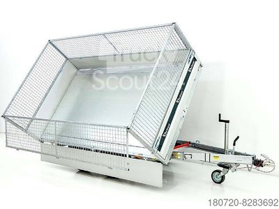 Dreiseitenkipper Anhänger Cheval Liberté Debon Dreiseitenkipper 180x306 2,6t E-Pumpe Gitter neu