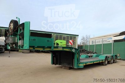 Tieflader-Sattelauflieger MEUSBURGER MTS-3 - TIEFBETT - TELESKOP - Nr.: 799 gebraucht