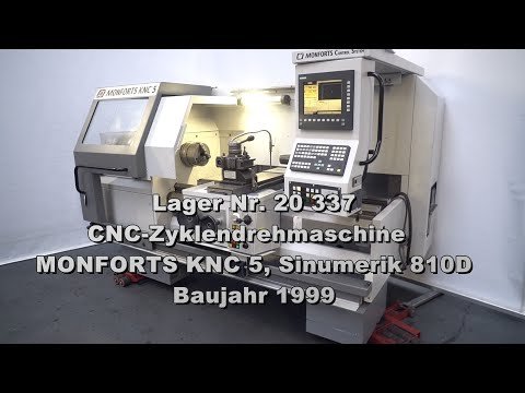 MONFORTS KNC 5 - 1000 / SIEMENS cnc lathe
