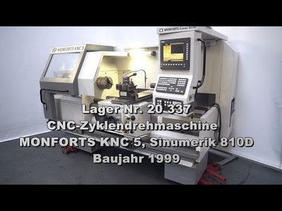 MONFORTS KNC 5 - 1000 / SIEMENS cnc lathe