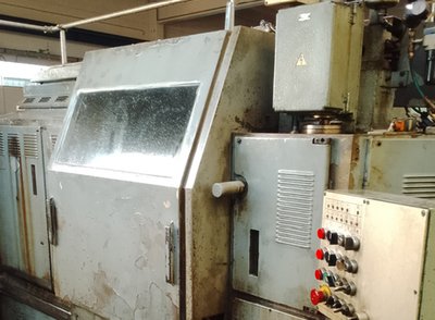 Gildemeister GS20/25 multi-spindle lathe with an Iemca bar feeder for 3-meter bars.