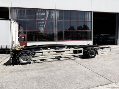 Siloanhänger Hüffermann HSA  2 Achs Schlitten- Abrollmuldenanhänger gebraucht