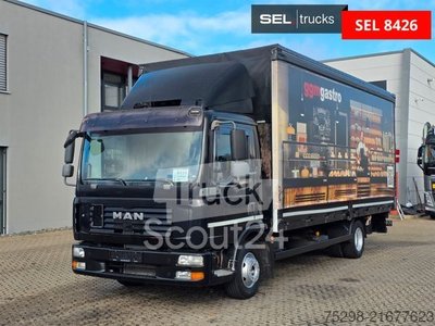 Transporter mit Pritsche & Plane MAN TGL 8.180 4X2 BL / Ladebordwand gebraucht