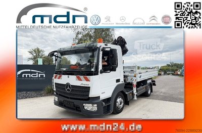 Dreiseitenkipper MERCEDES-BENZ Atego 818 Kipper KRAN 14m SEILWINDE FUNK AHK gebraucht