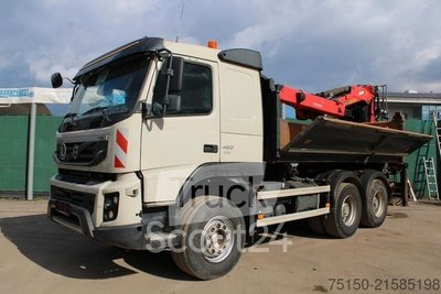 Dreiseitenkipper LKW VOLVO FM 460 6x4 BB BORDMATIK KRAN ABNEHMBAR Nr: 446 gebraucht