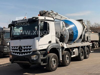 Betonmischer LKW MERCEDES-BENZ Arocs 4445 Schwing FBP 27M - 7M3 Mischer German gebraucht