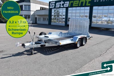 Tieflader Anhänger BRIAN JAMES TRAILERS Digger Plant Schwerlast-Rampe 100 Km/h MIETE neu