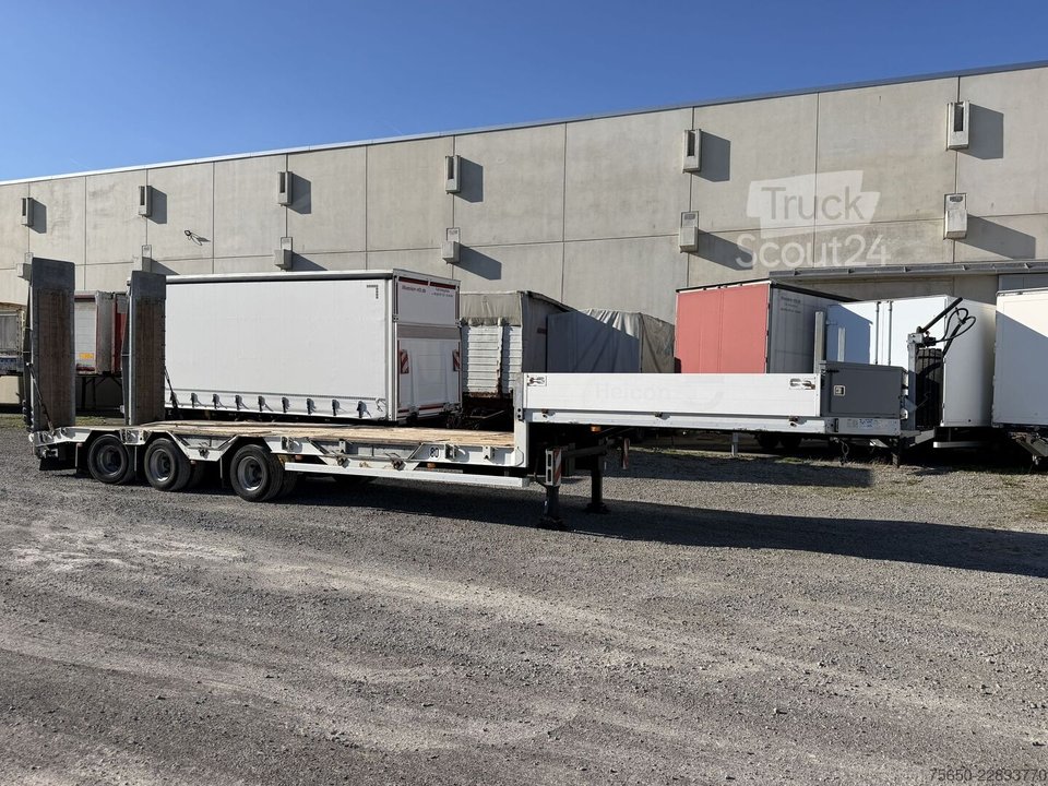 Tieflader-Sattelauflieger Müller-Mitteltal TS 3  RM 30,0  3 Achs Satteltieflader Radmulden gebraucht