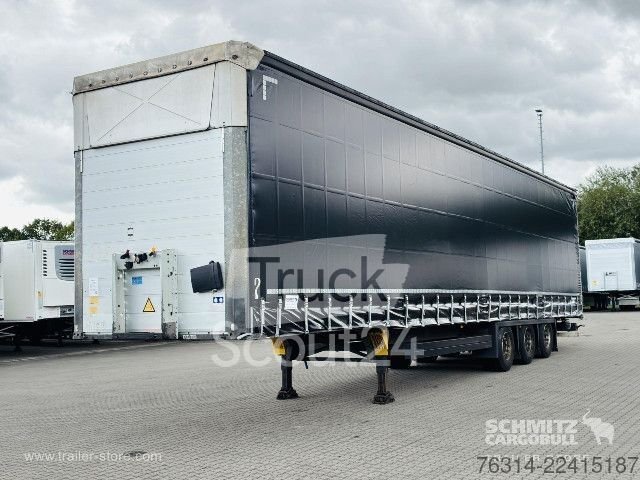 Auflieger mit Pritsche & Plane Schmitz Cargobull Curtainsider Mega Getränke gebraucht