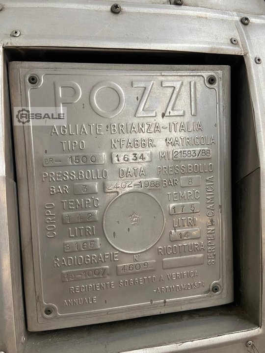 Steam pressing plants POZZI BR1500