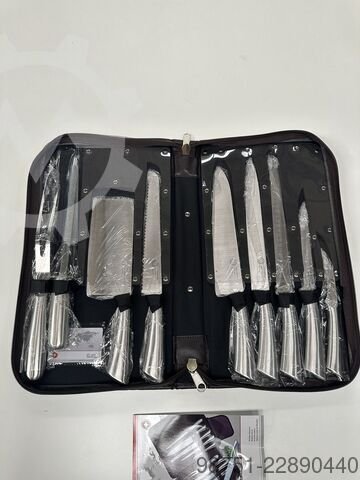 Unbekannt Messerset In Lederetui
