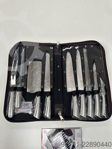 Unbekannt Messerset In Lederetui