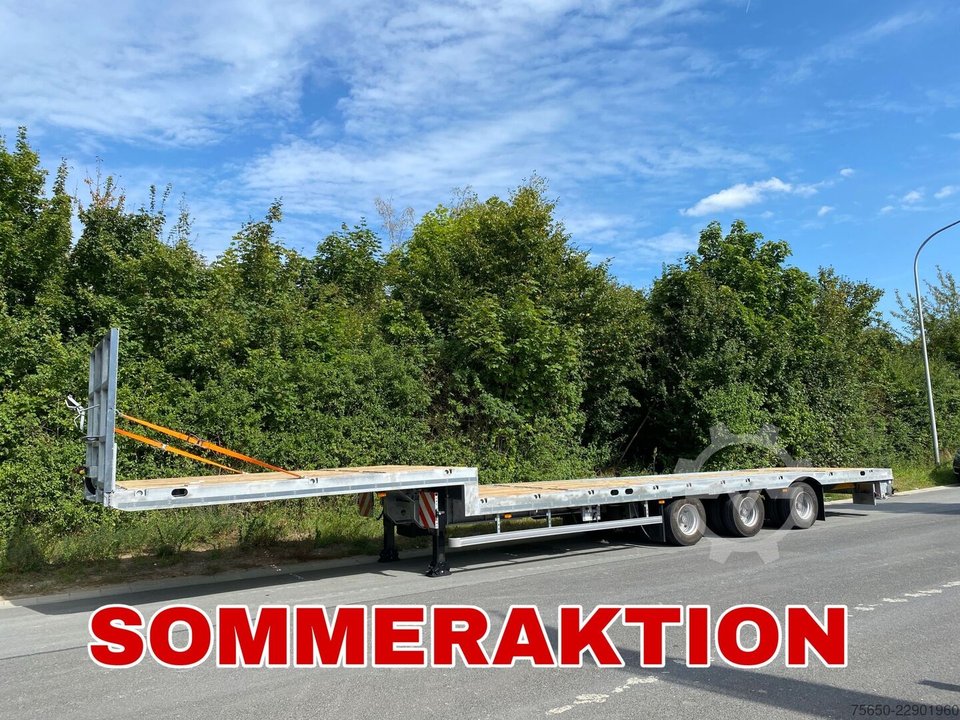 Möslein ST 3-Plato 9,4  3 Achs Satteltieflader Plato 45 t GGfür Fertigteile, Baumaschinen oder Container