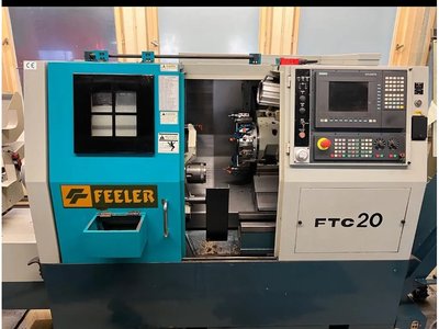CNC-Drehbank mit Stabzufuhr – Feeler FTC 20