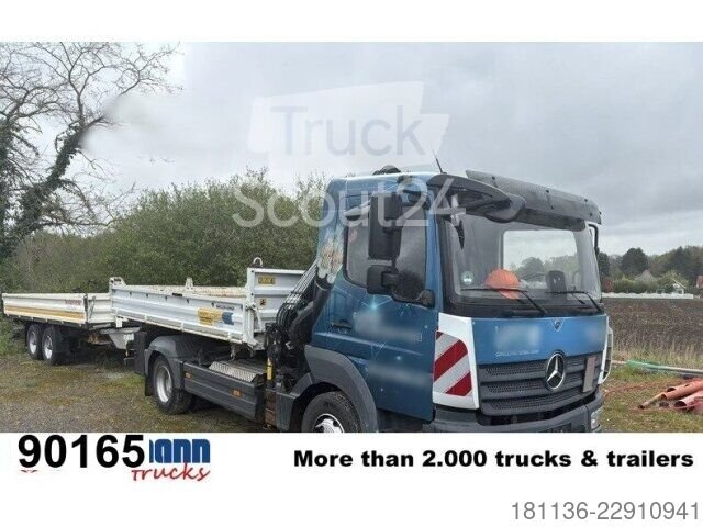Mercedes-Benz Atego 923 K 4x2, 2x AHK, Kran Hiab 055 BS-2 HiDuo, gebraucht