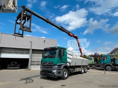 MERCEDES-BENZ Arocs 2648 6x2 3-Achs Kipper Heckkran Funk gebraucht