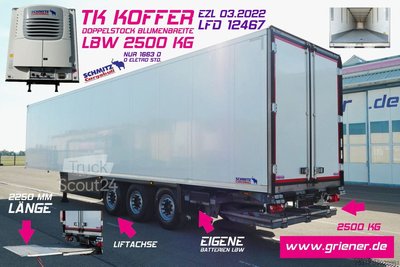 SCHMITZ CARGOBULL SKO 24/ LBW 2500 kg UFB /DS/ BLUMEN / TK SCB gebraucht