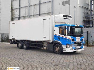 SCANIA P 360 6X2*4 TK-Koffer 9,10 m LBW 2t Lenkachse gebraucht