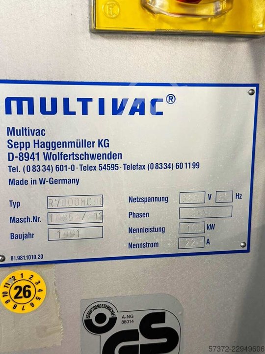 Multivac R7000 MC90 / R7000 MC