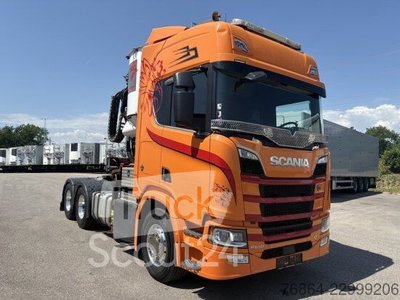 SCANIA R650 V8, 6X2, E6, LEDER, PENZ-CRANE 15Z - HOLZLADEKRAN gebraucht