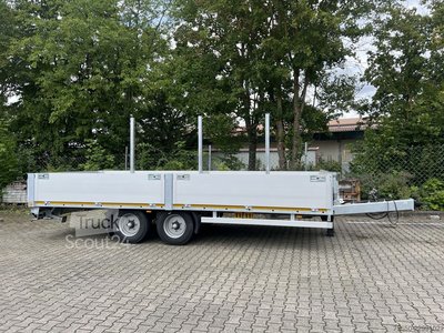 Möslein THT 11- G 6,2  Tandem Pritsche- Tieflader mit Rungentaschen neu