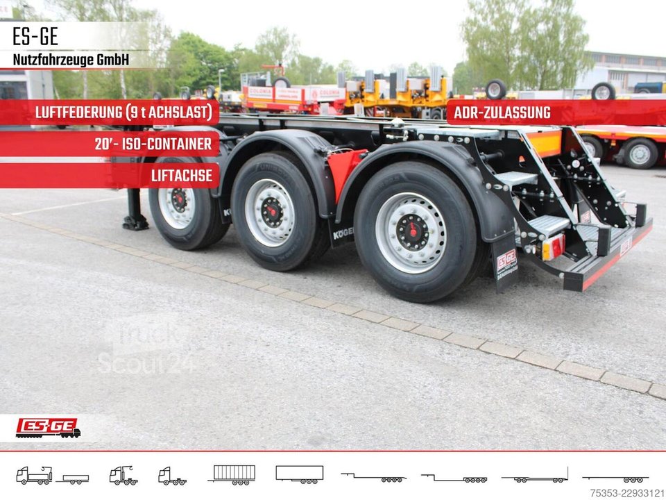 KÖGEL PORT 20 TANKPLEX Containerchassis neu