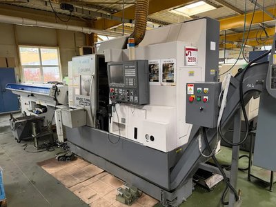 2008 Okuma Space Turn LB3000 EX – Iemca Zwillingsspindel CNC-Drehbank mit Stabzufuhr