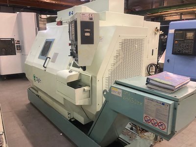 2001 Biglia B445 S2M – Doppelspindel-CNC-Drehbank mit Iemca-Stabzufuhr