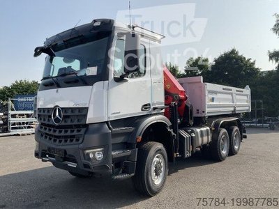 MERCEDES-BENZ AROCS 3351AK 6X6  3-S-KIPPER BORDMATIK,  PALFINGERKRAN, NEU! MIETKAUF MGL gebraucht