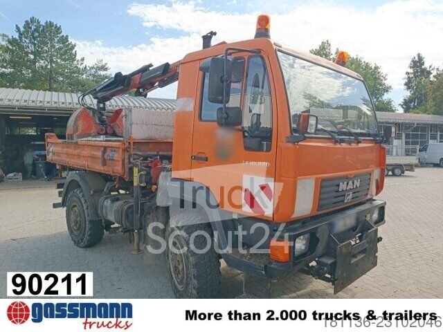 MAN LE 10.220 4x4 BB, Kran Palfinger PKG 7001, gebraucht