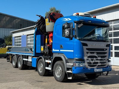 SCANIA G450 8x4 Pritsche mit Kran Palfinger PK76002 EH