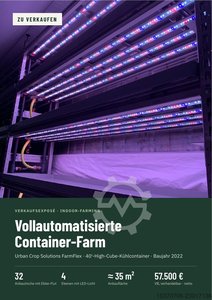  Container-Farm / Indoor-Farm Hydroponik