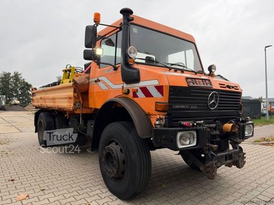MERCEDES-BENZ Unimog U2400 437 Kipper verdichtereinheit gebraucht