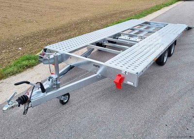 Martz  2,7t  4,5m mit Seilwinde Auto Anhänger Trailer KFZ Transporter neu