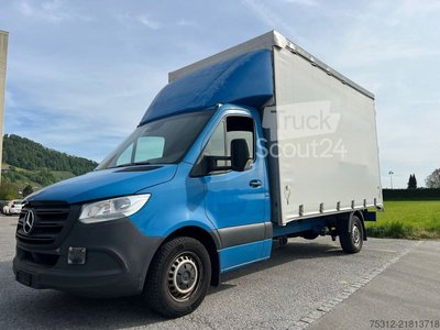 Transporter mit Pritsche & Plane Mercedes-Benz Sprinter 317  III Schiebeplane Türen AHK 4,2m gebraucht