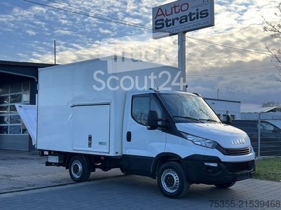 Transporter mit Koffer IVECO Daily 35S12 3,1m Koffer LBW BÄR Kamera 3-Sitz gebraucht