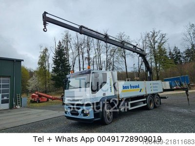 LKW mit Pritsche (offen) IVECO AT 260S42Y 7PS Kran+FUNK Hiab 166 E-4H EEV gebraucht