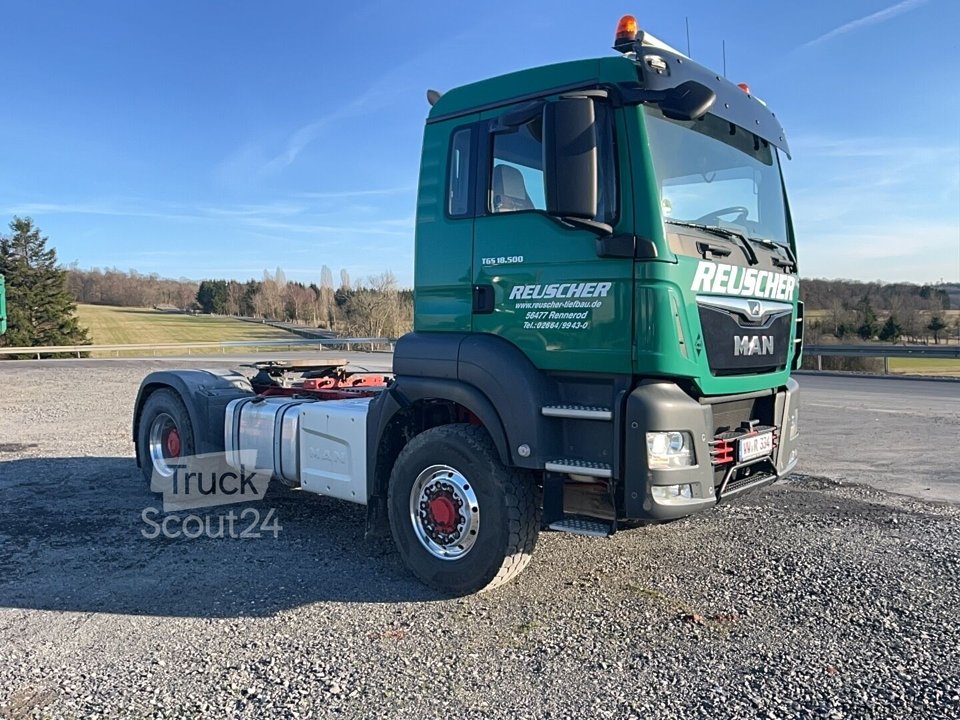 Kipper MAN TGS 18.500 4x4H BLS with 2010 Kempf SKM 31/2 SR tipper semi-trailer gebraucht