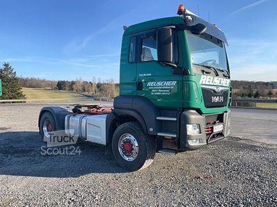 Kipper MAN TGS 18.500 4x4H BLS with 2010 Kempf SKM 31/2 SR tipper semi-trailer gebraucht