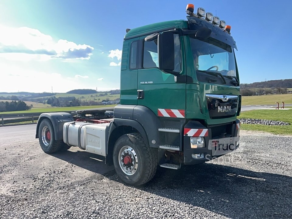 Kipper MAN TGS 18.500 4x4H BLS with 2023 Kempf SKD 32/2 3-way tipper semi-trailer gebraucht